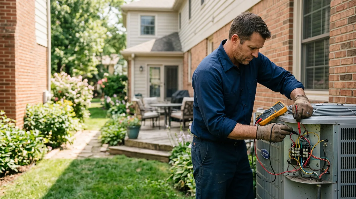 HVAC technician working near Bishop, CA